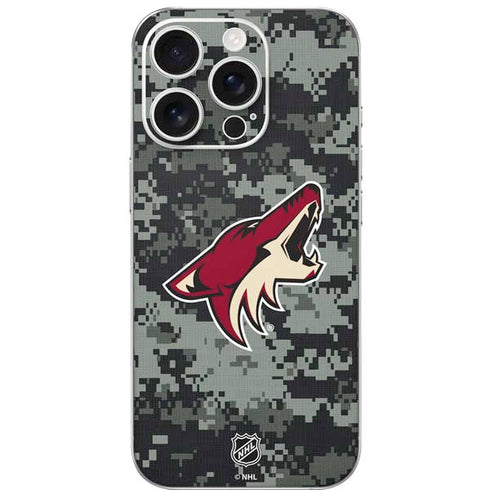 NHL Arizona Coyotes Camo iPhone 16 Pro Skin